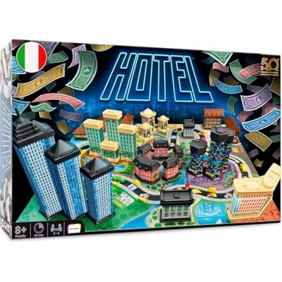 Asmodee , Hotel, tafelspel, 8+ jaar, 2-4 spelers, editie in het Italiaans Asmodee , Hotel, tafelspel, 8+ jaar, 2-4 spelers, editie in het Italiaans