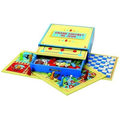 Jeujura Paard grote spelset 200 REGELS Kleine Paarden, Gans, Dames, Hammer, Mikado, Tangram, Dominos, 54 kaarten. -Speelboom-gezelschapsspel-Minimale leeftijd: 3 jaar, 66200 Jeujura Paard grote spelset 200 REGELS Kleine Paarden, Gans, Dames, Hammer, Mikado, Tangram, Dominos, 54 kaarten. -Speelboom-gezelschapsspel-Minimale leeftijd: 3 jaar, 66200