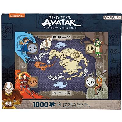 AQUARIUS Avatar Kaart Puzzel (1000 stukjes Jigsaw Puzzel) Officieel gelicentieerd Avatar: The Last Airbender Merchandise & Collectibles Glare Free Precision Fit Virtually No Puzzle Dust 50 x 71 cm AQUARIUS Avatar Kaart Puzzel (1000 stukjes Jigsaw Puzzel) Officieel gelicentieerd Avatar: The Last Airbender Merchandise & Collectibles Glare Free Precision Fit Virtually No Puzzle Dust 50 x 71 cm