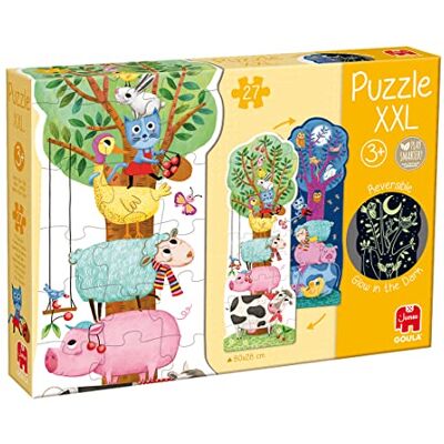 Goula Dujardin XXL Puzzel Fosforescerend en Omkeerbaar 27 stukjes Groot formaat progressieve kinderpuzzel Vanaf 3 jaar Goula Dujardin XXL Puzzel Fosforescerend en Omkeerbaar 27 stukjes Groot formaat progressieve kinderpuzzel Vanaf 3 jaar