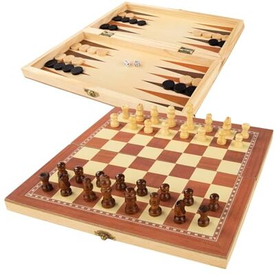 COLORBABY 49374 CB Houten schaakspel, 30 x 15 cm COLORBABY 49374 CB Houten schaakspel, 30 x 15 cm