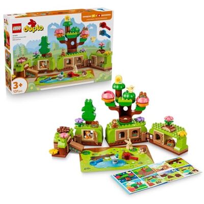 Lego DUPLO Ontdekking van het bos met wilde dieren educatief spel voor peuters Montessori speelgoed dierfiguren, bomen en speelmat cadeau voor meisjes of jongens 3 jaar 10480 Lego DUPLO Ontdekking van het bos met wilde dieren educatief spel voor peuters Montessori speelgoed dierfiguren, bomen en speelmat cadeau voor meisjes of jongens 3 jaar 10480