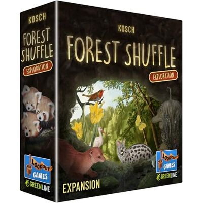 Asmodee Forest Shuffle Exploration Card Game Extension 55 nieuwe kaarten met Automa Deck, nieuwe grotten en zeldzame soorten, strategiespel voor kinderen en volwassenen, vanaf 10 jaar, 2-5 Asmodee Forest Shuffle Exploration Card Game Extension 55 nieuwe kaarten met Automa Deck, nieuwe grotten en zeldzame soorten, strategiespel voor kinderen en volwassenen, vanaf 10 jaar, 2-5