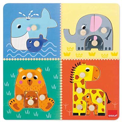 Goula Houten puzzel, 54002, multi Goula Houten puzzel, 54002, multi