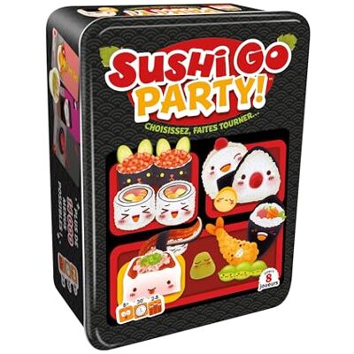 Asmodee Sushi Go Party Sfeerspel voor volwassenen en kinderen vanaf 8 jaar Word Sushi Master Kaartspel Metalen Reisdoos Voor 2 tot 8 spelers 30 minuten Franse versie Asmodee Sushi Go Party Sfeerspel voor volwassenen en kinderen vanaf 8 jaar Word Sushi Master Kaartspel Metalen Reisdoos Voor 2 tot 8 spelers 30 minuten Franse versie