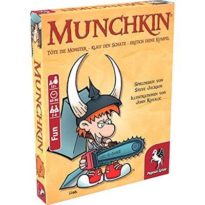 Pegasus Spiele Munchkin (kaartspel): Töte de Monster, Klau de Schatz, Erstich Deine Kumpel. Origineel spel Pegasus Spiele Munchkin (kaartspel): Töte de Monster, Klau de Schatz, Erstich Deine Kumpel. Origineel spel