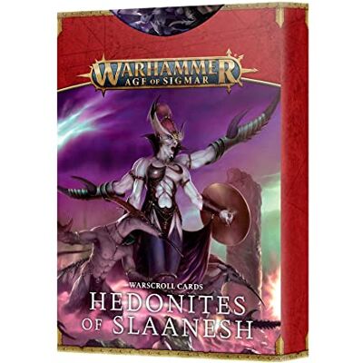 Games Workshop Warhammer AoS Warscroll Cards: Hedonites of Slaanesh (FR) Games Workshop Warhammer AoS Warscroll Cards: Hedonites of Slaanesh (FR)