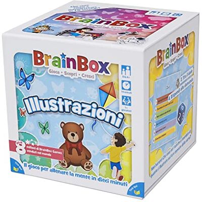 Asmodee BrainBox: illustraties spel om te leren en de geest te trainen, 1+ spelers, 4+ jaar, editie in het Italiaans Asmodee BrainBox: illustraties spel om te leren en de geest te trainen, 1+ spelers, 4+ jaar, editie in het Italiaans