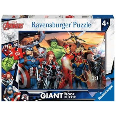 Ravensburger Kinderpuzzel 03094 de sterkste helden van alle tijden bodempuzzel met 60 grote puzzelstukken, voor fans vanaf 4 jaar Ravensburger Kinderpuzzel 03094 de sterkste helden van alle tijden bodempuzzel met 60 grote puzzelstukken, voor fans vanaf 4 jaar