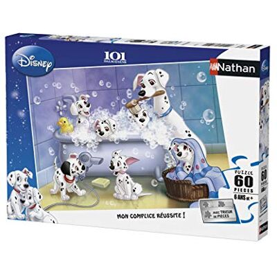 Nathan Kinderpuzzel 60 stukjes Allemaal in bad! Disney 101 Dalmatiërs Meisje of jongen vanaf 6 jaar Hoogwaardige puzzel Dik en duurzaam karton Honden 86612 Nathan Kinderpuzzel 60 stukjes Allemaal in bad! Disney 101 Dalmatiërs Meisje of jongen vanaf 6 jaar Hoogwaardige puzzel Dik en duurzaam karton Honden 86612
