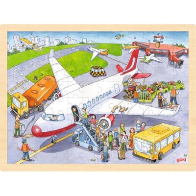 Goki Inlegpuzzel op de Flughafen Goki Inlegpuzzel op de Flughafen