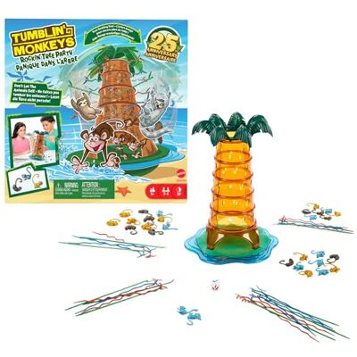 Mattel SOS Ouisti: Paniek in de boom Bordspel voor familie-avonden, spelletjes, reizen en kamperen, HTW65 Mattel SOS Ouisti: Paniek in de boom Bordspel voor familie-avonden, spelletjes, reizen en kamperen, HTW65