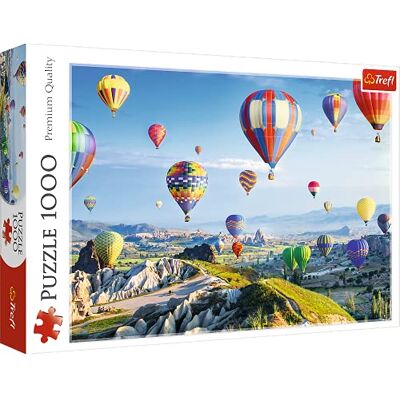 Trefl Cappadocië 1000 stukjes, Turkije, vliegende ballonnen, foto met ballonnen, ballonvlucht, doe-het-zelf puzzel, creatief entertainment, cadeau, plezier, klassieke puzzels Trefl Cappadocië 1000 stukjes, Turkije, vliegende ballonnen, foto met ballonnen, ballonvlucht, doe-het-zelf puzzel, creatief entertainment, cadeau, plezier, klassieke puzzels