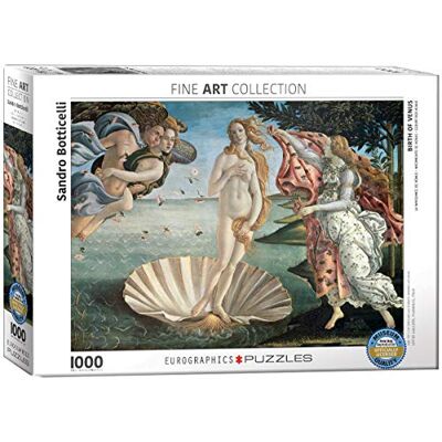 EuroGraphics 6000-5001 Birth of Venus by Botticelli Sandro puzzel, meerkleurig, één maat EuroGraphics 6000-5001 Birth of Venus by Botticelli Sandro puzzel, meerkleurig, één maat