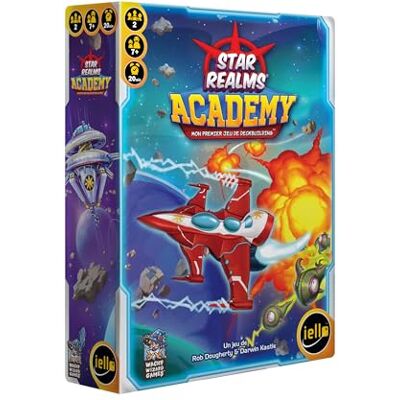 IELLO Star Realms Academy – ruimtelijk deck-building spel voor kinderen – eenvoudige en intuïtieve initiatie-versie – spel van 20 minuten – 2 spelers – vanaf 7 jaar – Franse versie IELLO Star Realms Academy – ruimtelijk deck-building spel voor kinderen – eenvoudige en intuïtieve initiatie-versie – spel van 20 minuten – 2 spelers – vanaf 7 jaar – Franse versie