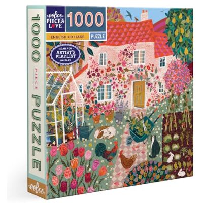 eeBoo English Cottage-puzzel 1000 stukjes voor volwassenen, gerecycled karton, PZTCGE eeBoo English Cottage-puzzel 1000 stukjes voor volwassenen, gerecycled karton, PZTCGE
