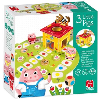 Goula 3 biggetjes – coöperatief spel – varkens voor de wolf komt – educatief spel – om met het gezin te spelen – voor kinderen vanaf 2 jaar Goula 3 biggetjes – coöperatief spel – varkens voor de wolf komt – educatief spel – om met het gezin te spelen – voor kinderen vanaf 2 jaar