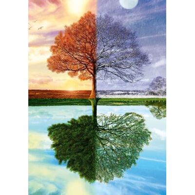 SCHMIDT Spiele 58223 Puzzel boom van de seizoenen, puzzel 500 stukjes SCHMIDT Spiele 58223 Puzzel boom van de seizoenen, puzzel 500 stukjes