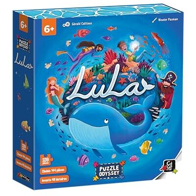 Gigamic Lula Puzzel Odyssee Een puzzel met 48 verschillende scenario's 144 stukjes vanaf 6 jaar. Gigamic Lula Puzzel Odyssee Een puzzel met 48 verschillende scenario's 144 stukjes vanaf 6 jaar.