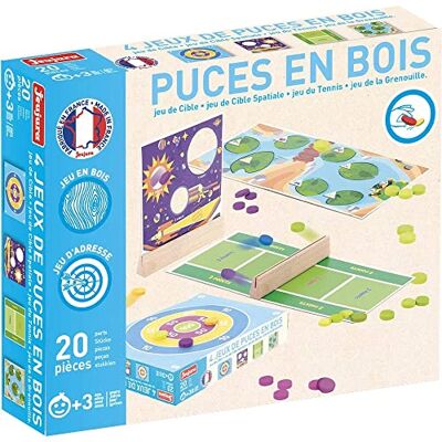 Jeujura -Fleas Game-4 Games Bordspellen, meerkleurig (J8451) Jeujura -Fleas Game-4 Games Bordspellen, meerkleurig (J8451)