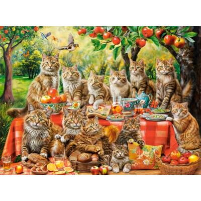 Castorland Puzzel voor kattenfamiliebijeenkomsten, puzzel met 3000 stukjes Castorland Puzzel voor kattenfamiliebijeenkomsten, puzzel met 3000 stukjes