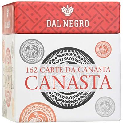 Dal Negro Dal 90027 90027-162 Canasta luxe kaarten, wit Dal Negro Dal 90027 90027-162 Canasta luxe kaarten, wit