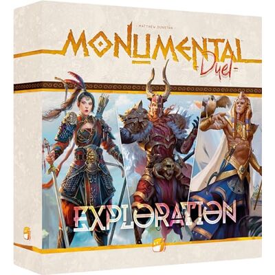 Asmodee Funforge Monumental Duel: Exploration gezelschapsspellen kaartspellen spel voor kinderen en volwassenen spel voor 2 spelers beschavingsspel vanaf 10 jaar Franse versie Asmodee Funforge Monumental Duel: Exploration gezelschapsspellen kaartspellen spel voor kinderen en volwassenen spel voor 2 spelers beschavingsspel vanaf 10 jaar Franse versie