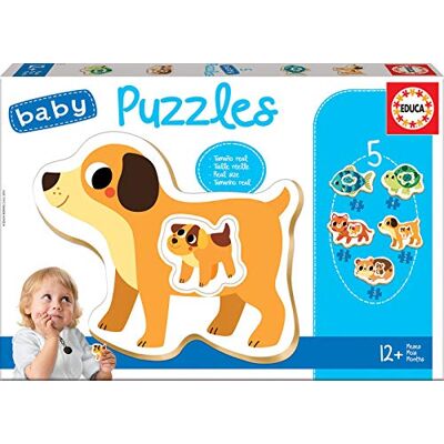 Educa Set van 5 progressieve puzzels voor kinderen, 2 tot 4 stukjes. Puzzels voor baby's: Huisdieren. Vanaf 1 jaar (17573) Educa Set van 5 progressieve puzzels voor kinderen, 2 tot 4 stukjes. Puzzels voor baby's: Huisdieren. Vanaf 1 jaar (17573)