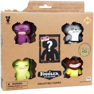 Bizak Fuggler 64110400-3 Set van 5 figuren 6,5 cm met verzamelposter, voor jongens en meisjes vanaf 4 jaar Bizak Fuggler 64110400-3 Set van 5 figuren 6,5 cm met verzamelposter, voor jongens en meisjes vanaf 4 jaar