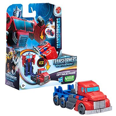 Transformers Toys EarthSpark Optimus Prime 1 stap Flip Changer 10 cm, robot speelgoed voor kinderen vanaf 6 jaar Transformers Toys EarthSpark Optimus Prime 1 stap Flip Changer 10 cm, robot speelgoed voor kinderen vanaf 6 jaar