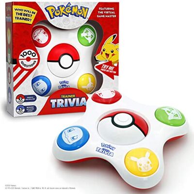 Pokémon Pokemon Trainer Trivia, 1.000 vragen, probeer je beste score in de singleplayer-modus te verslaan of daag je vrienden uit in de multiplayer-modus, geschikt voor kinderen vanaf 7 jaar Pokémon Pokemon Trainer Trivia, 1.000 vragen, probeer je beste score in de singleplayer-modus te verslaan of daag je vrienden uit in de multiplayer-modus, geschikt voor kinderen vanaf 7 jaar
