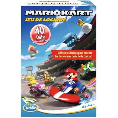 ThinkFun Ravensburger Logica-spellen – – Mario Kart – 40 uitdagingen – 1 speler vanaf 8 jaar – reisversie – 76606 – Franse versie ThinkFun Ravensburger Logica-spellen – – Mario Kart – 40 uitdagingen – 1 speler vanaf 8 jaar – reisversie – 76606 – Franse versie