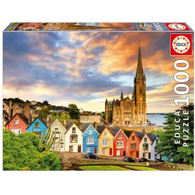 Educa Kathedraal van Cobh, Ierland 1000 stukjes puzzel voor volwassenen. Afmetingen: 68 x 48 cm. Inclusief puzzellijm. 14+ jaar (19927) Educa Kathedraal van Cobh, Ierland 1000 stukjes puzzel voor volwassenen. Afmetingen: 68 x 48 cm. Inclusief puzzellijm. 14+ jaar (19927)