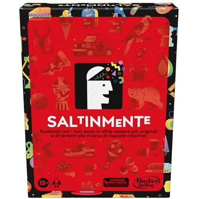 Hasbro Saltinmente Klassiek, klassiek tafelspel voor gezinnen en feesten, feestspel, multiplayer, puzzels voor volwassenen en jongeren vanaf 13 jaar Hasbro Saltinmente Klassiek, klassiek tafelspel voor gezinnen en feesten, feestspel, multiplayer, puzzels voor volwassenen en jongeren vanaf 13 jaar