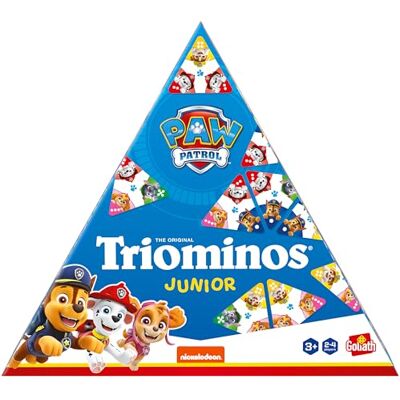 Goliath Triominos Junior Edition Paw Patrol Dominospel voor kinderen vanaf 4 jaar, 3-zijdige dominostenen, observatie- en associatiespel, dubbelzijdige triomino of puzzel Goliath Triominos Junior Edition Paw Patrol Dominospel voor kinderen vanaf 4 jaar, 3-zijdige dominostenen, observatie- en associatiespel, dubbelzijdige triomino of puzzel
