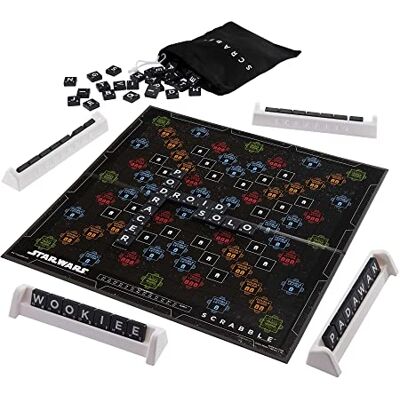 Mattel Scrabble Star Wars Editie, gezelschaps- en letterspel, Franse versie, HBN59 Mattel Scrabble Star Wars Editie, gezelschaps- en letterspel, Franse versie, HBN59