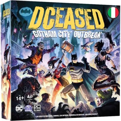 Asmodee DCeased: Gotham City Outbreak, tafelspel, 14+ jaar, 1-6 spelers, editie in het Italiaans Asmodee DCeased: Gotham City Outbreak, tafelspel, 14+ jaar, 1-6 spelers, editie in het Italiaans