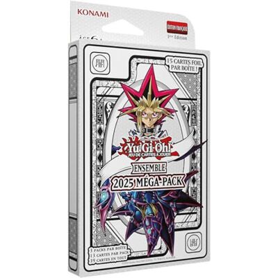 Yu-Gi-Oh! Set van 3 boosters: set 2025 Mega Pack Franse versie Yu-Gi-Oh! Set van 3 boosters: set 2025 Mega Pack Franse versie