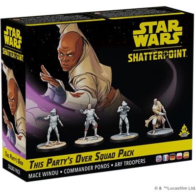 Asmodee Atomic Mass Games Star Wars Shatterpoint This Party 's Over Mace Windu Squad Pack Miniaturen Expansion Featuring Mace Windu Commander Ponds en ARF Troopers 2 spelers 90 minuten Asmodee Atomic Mass Games Star Wars Shatterpoint This Party 's Over Mace Windu Squad Pack Miniaturen Expansion Featuring Mace Windu Commander Ponds en ARF Troopers 2 spelers 90 minuten