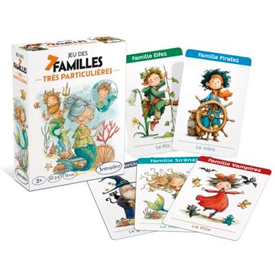 Sentosphère Spel van 7 zeer bijzondere gezinnen – spel met 42 kaarten – vind het hele gezin – standaard speelkaarten met illustraties humoristisch – gemaakt in Frankrijk – zacht en aangenaam – 1380 Sentosphère Spel van 7 zeer bijzondere gezinnen – spel met 42 kaarten – vind het hele gezin – standaard speelkaarten met illustraties humoristisch – gemaakt in Frankrijk – zacht en aangenaam – 1380