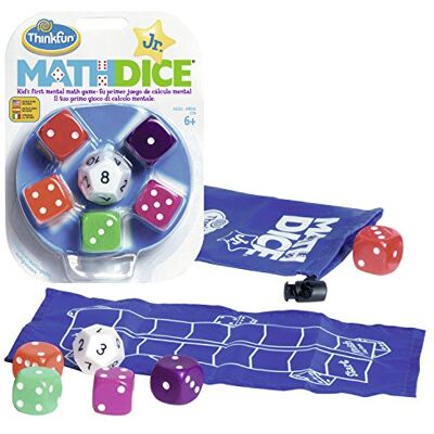 ThinkFun Math Dice Junior, creatief STEM-spel met dobbelstenen voor kinderen vanaf 6 jaar ThinkFun Math Dice Junior, creatief STEM-spel met dobbelstenen voor kinderen vanaf 6 jaar