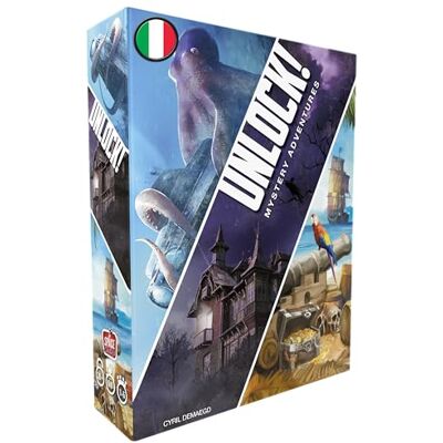 Asmodee Unlock!: Mystery Adventures Bordspel met app, Escape Room, 1-6 spelers, 10+ jaar, editie in het Italiaans Asmodee Unlock!: Mystery Adventures Bordspel met app, Escape Room, 1-6 spelers, 10+ jaar, editie in het Italiaans