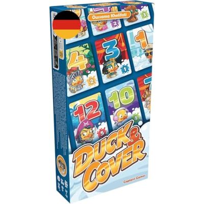 Asmodee Captain Games Duck and Cover Familiekaartspel voor 2 tot 7 spelers vanaf 8 jaar en 20 minuten in het Duits Asmodee Captain Games Duck and Cover Familiekaartspel voor 2 tot 7 spelers vanaf 8 jaar en 20 minuten in het Duits