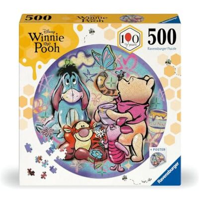 Ravensburger Puzzel voor volwassenen, 500 stukjes, Disney Winnie de Poeh Volwassenen en kinderen vanaf 12 jaar, hoogwaardige puzzel, unieke onderdelen en perfecte montage, ontspanning en Ravensburger Puzzel voor volwassenen, 500 stukjes, Disney Winnie de Poeh Volwassenen en kinderen vanaf 12 jaar, hoogwaardige puzzel, unieke onderdelen en perfecte montage, ontspanning en
