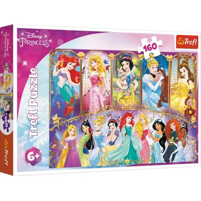 Trefl , Puzzel, portretten van prinsessen, Disney-prinses, 160 stukjes, voor kinderen vanaf 6 jaar Trefl , Puzzel, portretten van prinsessen, Disney-prinses, 160 stukjes, voor kinderen vanaf 6 jaar