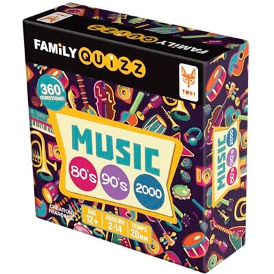 Topi Games Family Quizz Music jaar 80 en 90 bordspellen FAM-MIMU-799001 Topi Games Family Quizz Music jaar 80 en 90 bordspellen FAM-MIMU-799001