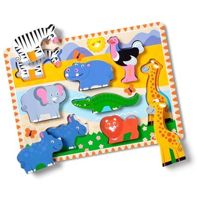 Melissa & Doug 3722 puzzel 3D Safari Melissa & Doug 3722 puzzel 3D Safari