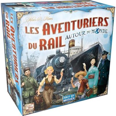 Asmodee Spoorweg avonturiers: Rond de wereld, Days of Wonder, gezelschapsspel, vanaf 10 jaar, 2-5 spelers, 90-120 minuten Asmodee Spoorweg avonturiers: Rond de wereld, Days of Wonder, gezelschapsspel, vanaf 10 jaar, 2-5 spelers, 90-120 minuten