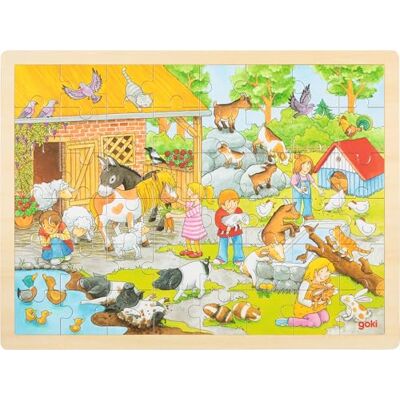 Goki Puzzel, Petting Zoo, 57685, uniseks Goki Puzzel, Petting Zoo, 57685, uniseks