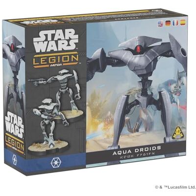 Asmodee Atomic Mass Star Wars Legion: Aqua Droid Unit Expansion Engelse figuurspeeluitbreiding voor 14+ jaar Strategisch en competitief spel voor 1-4 spelers Perfect voor Star Wars-fans Asmodee Atomic Mass Star Wars Legion: Aqua Droid Unit Expansion Engelse figuurspeeluitbreiding voor 14+ jaar Strategisch en competitief spel voor 1-4 spelers Perfect voor Star Wars-fans
